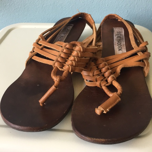 Steve Madden leather strappy sandals size 6.5 - Picture 2 of 7